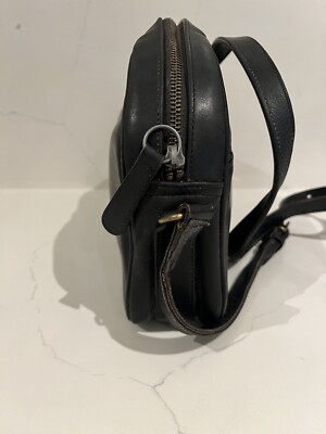 Vintage Coach Black Leather Half Moon Crescent Bag | eBay