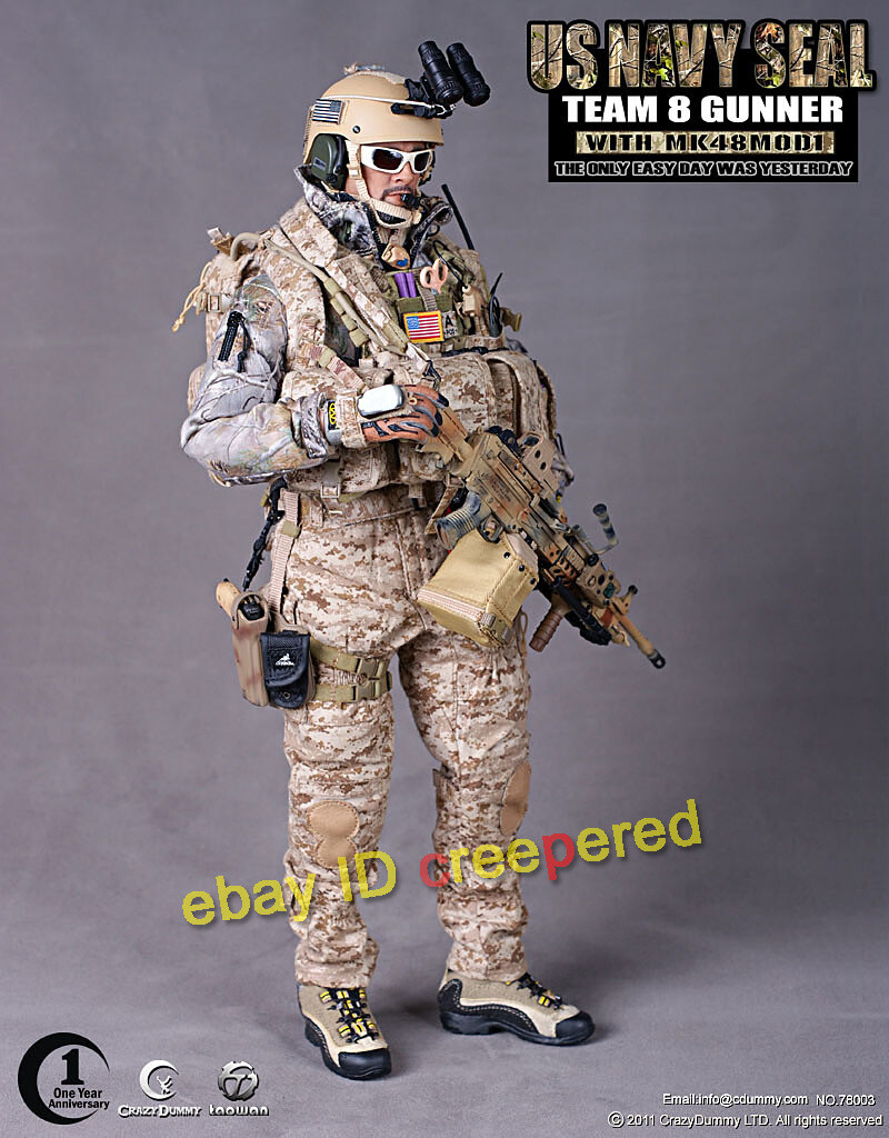 Crazy Dummy One Year Anniversary US NAVY SEAL TEAM 8 GUNNER WITH 1