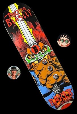 RARE Theotis Beasley Eye Of The Tiger Thundercats Baker Skateboard