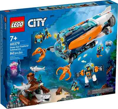 60379 DEEP-SEA EXPLORER SUBMARINE shark lego city town legos set