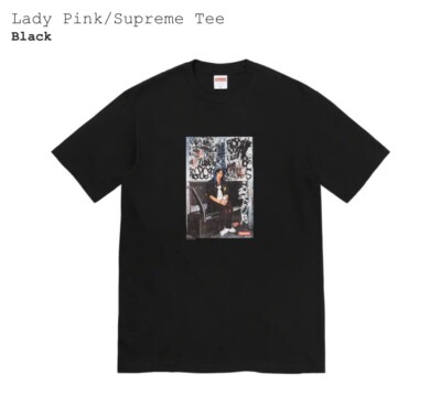 Brand New Supreme® x Lady Pink Tee - Black - Size Medium - FW21