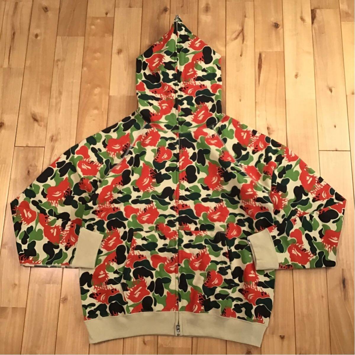 BAPE Aoyama Limited Fire Camo Full Zip Hoodie flame A Bathing Ape