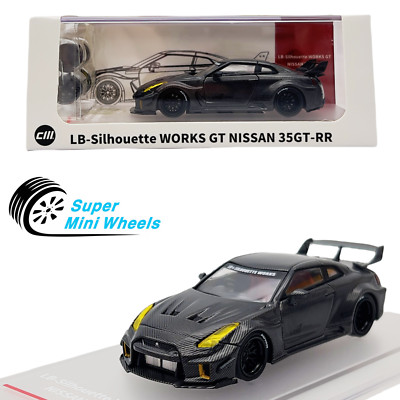 CM Model 1:64 LB-Silhouette Works GT Nissan 35GT-RR Carbon Dark