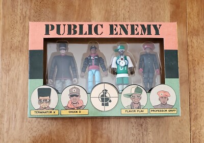 Public Enemy Action Figure Set of 4 Press Pop Inc New Sealed