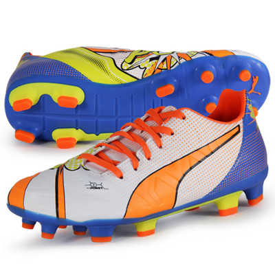 Puma evoPOWER 3.2 Graphic Pop FG Youth Soccer Cleats Style 103488