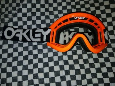 Vintage Oakley Orange goggles /face guard nos mx,ama, motocross
