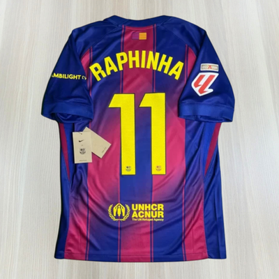 Nike FC Barcelona Home 25/26 Raphinha #11 Jersey (US L Size