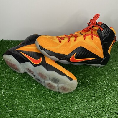 Nike LeBron 12 XII GS Laser Orange Shoes Sneakers 685181-830 Youth