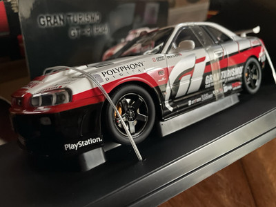 AUTOart 1/18 Nissan Skyline R34 Gran Turismo PS2 Playstation 2 PS