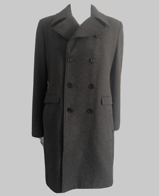 DIOR HOMME Grey Wool Double Breasted Coat RRP $3800 | eBay
