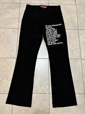 Rare vintage Comme des Garcons Levis SS02 Parasites Poem Black