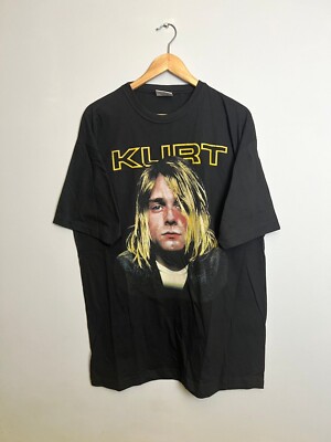 Rare 90's Nirvana Kurt Cobain Memorial Euro Bootleg T Shirt | eBay