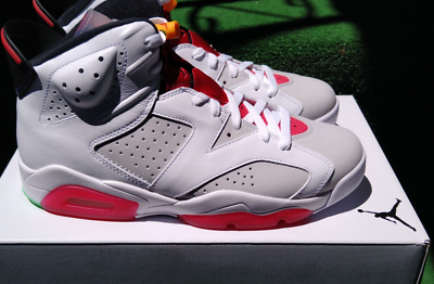 Nike AIR JORDAN 6 VI RETRO HARE 2020 CT8529-062 NEUTRAL GREY/BLACK