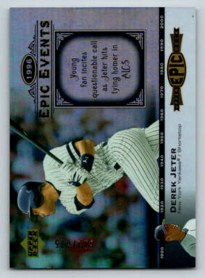 2006 Upper Deck Epic Events #EE75 Derek Jeter 675 | eBay