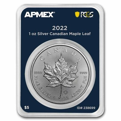 2022 Canada 1 oz Silver Maple Leaf (MD® Premier Single + PCGS FS