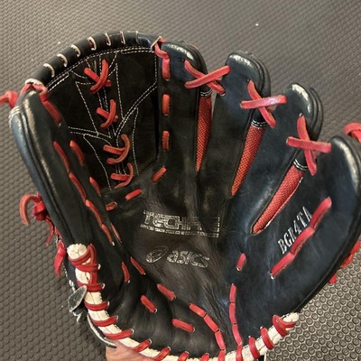 asics 軟式グローブ BGR4TA レッド/ブラック asics 軟式グローブ