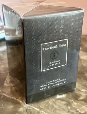 ERMENEGILDO ZEGNA PERUVIAN AMBRETTE 4.2 oz 125 ml Mens EAU DE