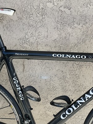 Colnago president Compete Carbon Fiber 10 Speed 56 Cm Record Campi