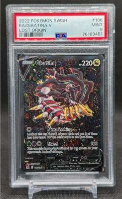 PSA 9 Mint 2022 Pokemon Lost Origin FA/Giratina V Alt Art #186 | eBay