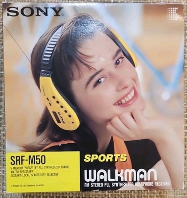 Sony Sports Walkman FM Stereo Model SRF-M50 Headset Radio