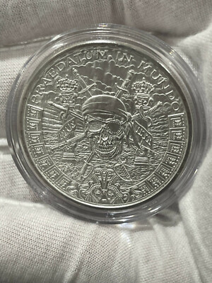 Pieces of Eight Privateer Pirate - 1 oz Silver Shield Round in a