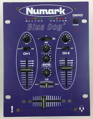 Numark Preamp Professional DJ Mixer Model DM905 Blue Box NO POWER