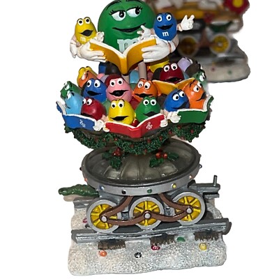 RARE Danbury Mint The M&M's Merry Metro Christmas Train 5 Pieces