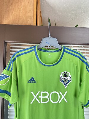 Authentic Seattle Sounders FC 2015 Home MLS Football Soccer Jersey