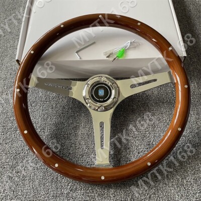 Nardi Classic Real Wood Steering Wheel with Rivet 370mm 14.5 inch