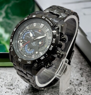 CASIO EDIFICE MENS WATCH RED BULL EDITION EF-550-RBSP STAINLESS