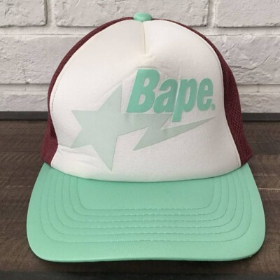Sendai color BAPE STA logo trucker hat cap A Bathing Ape | eBay