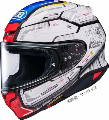SHOEI Full Face Helmet Z-8 [RX-78-02] Gundam TC-10 White/Gray Size