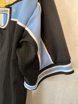 Vintage SS Lazio Soccer Black Jersey 1998-99 Puma XXL CIRIO