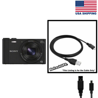 Sony Cyber-shot DSC-WX350 Digital Camera USB Cable Transfer Cord