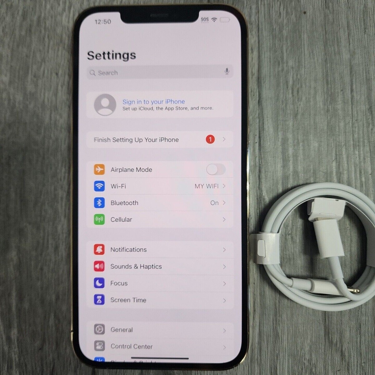 Apple iPhone 13 Pro Max - 128GB - Gold- (AT&T) Battery Health 87