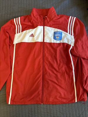 Vintage Adidas 2004 Athens Winter Olympics Windbreaker Jacket Mens