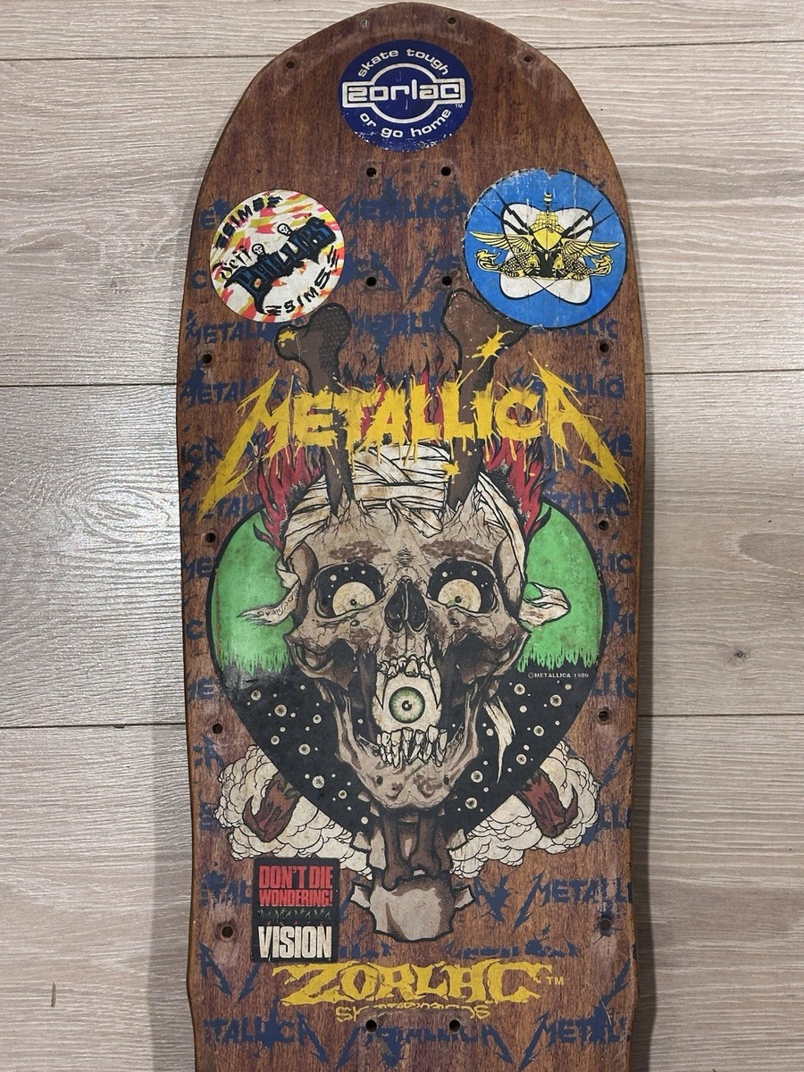 Zorlac Metallica 1989 Vintage Skateboard Deck with Pushead Art | eBay