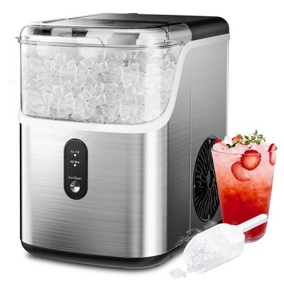 Simzlife ZX-IM-15S-S Portable Ice Maker Machine with Self-Cleaning