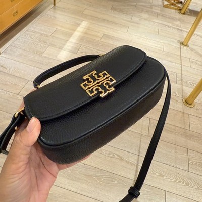 Tory Burch Britten Mini Top Handle Crossbody 149645 BLACK $300 | eBay
