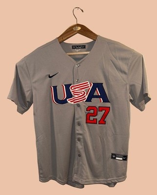 Mike Trout #27 Team USA Nike WBC Jersey Gray – With Hang Tag | eBay