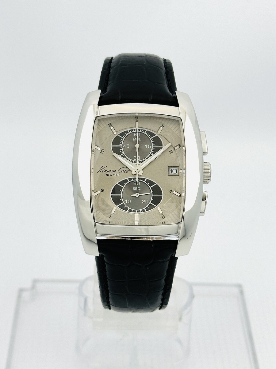 Kenneth Cole New York KC1522 Barrel Shape Chronograph Black