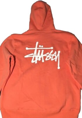 Stussy Basic Hooded Zip-rust Size M | eBay
