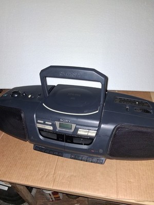 Sony Radio AM FM CD Dual Cassette Recorder Japan 1998 Vintage CFD