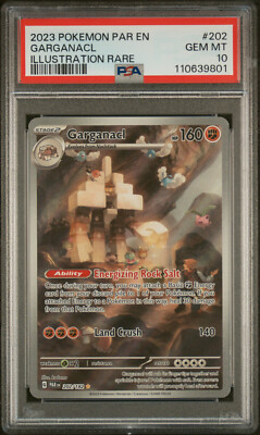 PSA 10 GEM Mint Garganacl 202/182 Illustration Rare - Pokémon
