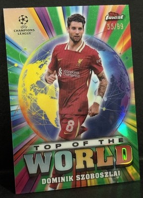 2024-25 Topps Finest UCC Liverpool Dominik Szoboszlai Top Of The