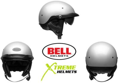 Bell Pit Boss Motorcycle Half Shorty Helmet Pearl White DOT XS-3XL