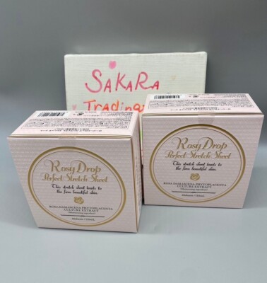 Rosy Drop Perfect Stretch Sheet 60 Sheets 110ml Set of 2 /w No BOX