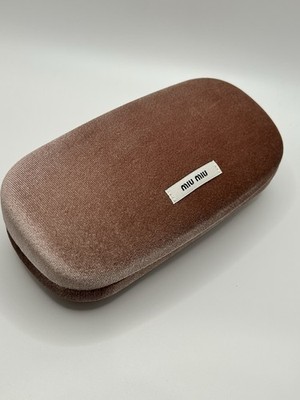 New MIU MIU ORIGINAL Rose shell velvet sunglasses/eyeglasses case