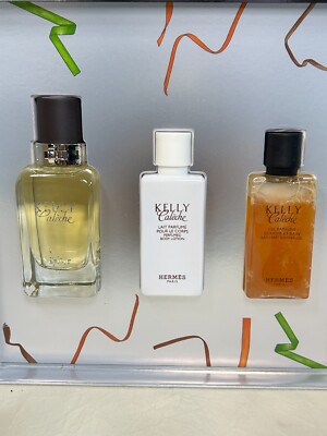 HERMES KELLY CALECHE 50ML EDT SPRAY/ 40ML BODY LOTION/ 40ML SHOWER