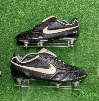 2006 Nike Tiempo SG Legend II Elite Black R10 Ronaldinho Leather